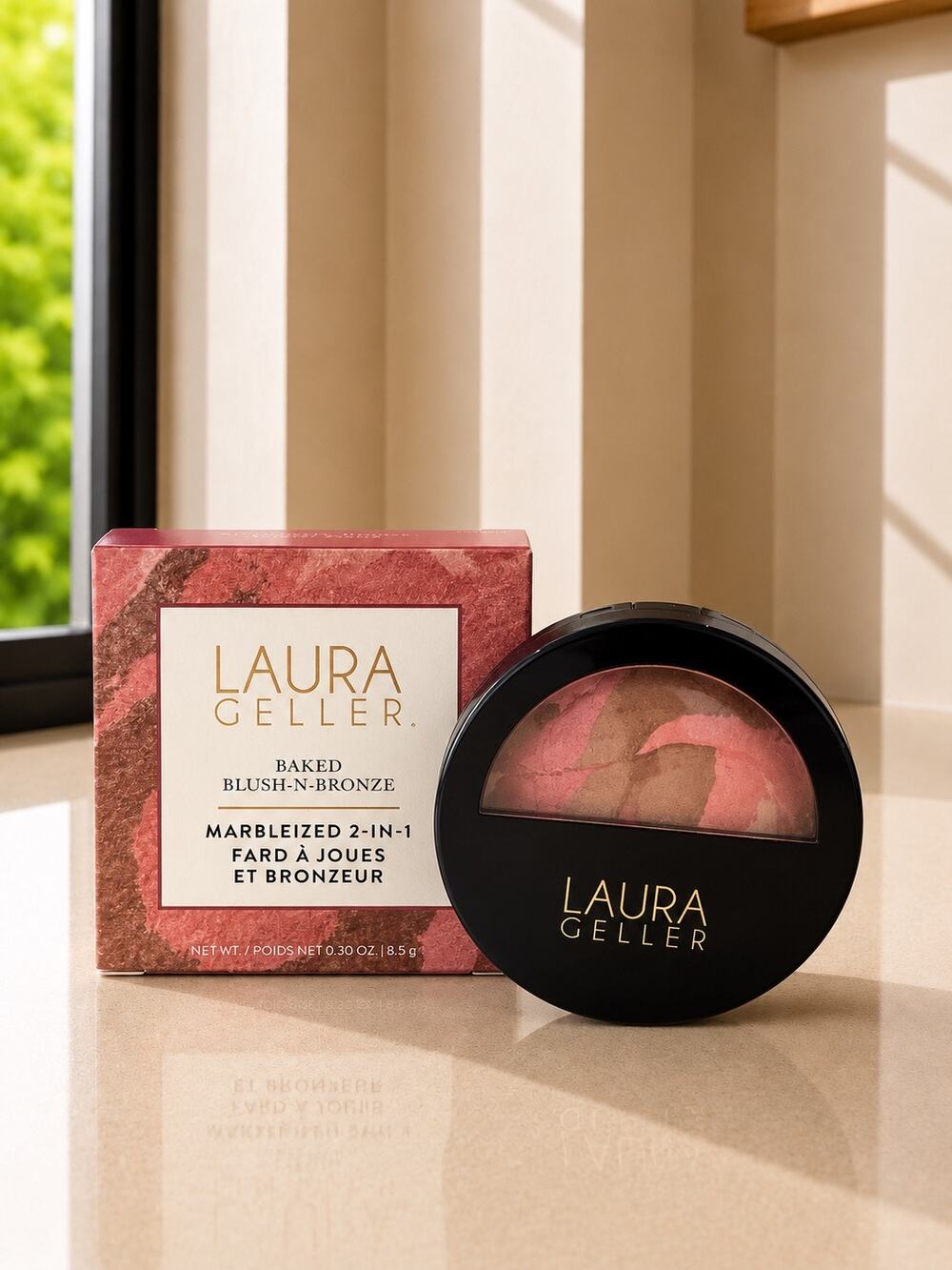 $34 Laura Geller Baked Blush-n-Bronze Strawberry Bronze 2-in-1